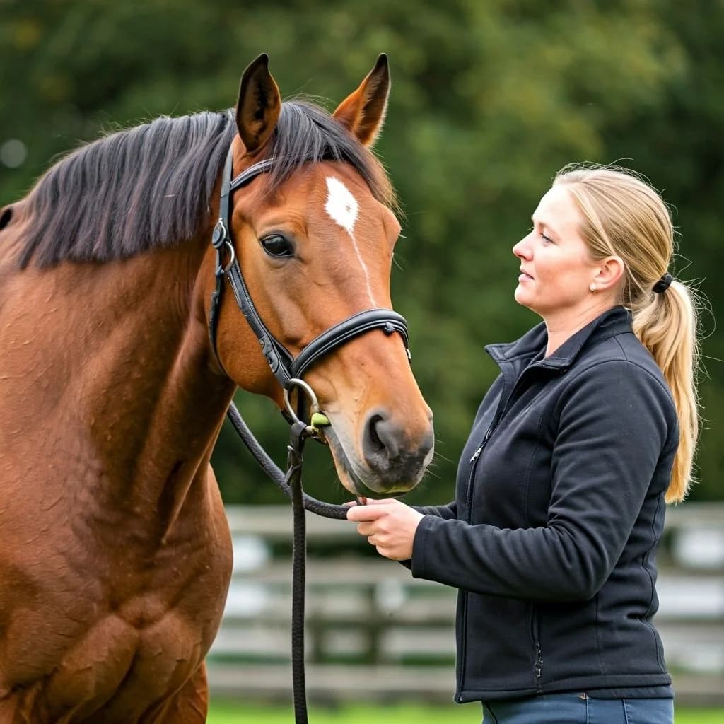 Käufer bewertet Pferd und kalkuliert AKU-Kosten