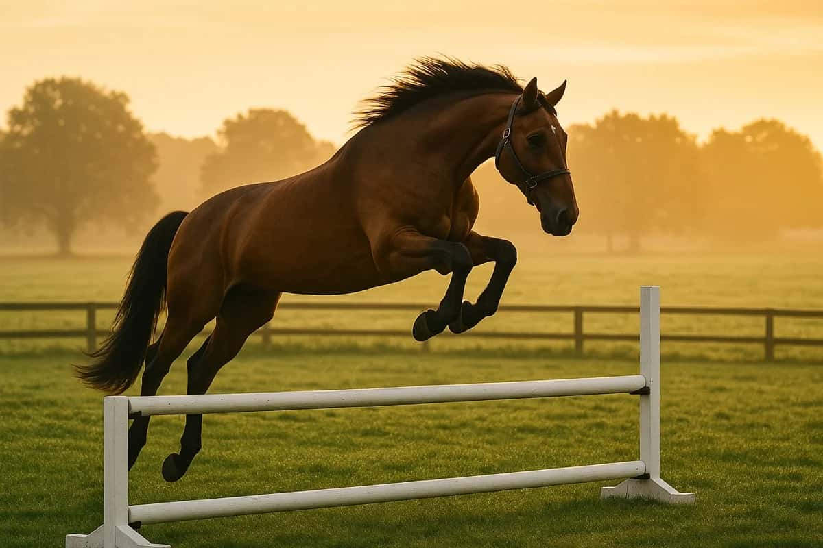 Deutsches Sportpferd für KI-Pferdebewertung